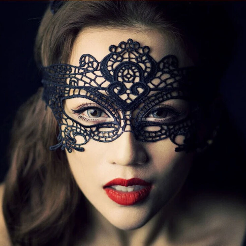 

Лидер продаж, черная Сексуальная кружевная маска для женщин, маска для маскарада, маскарадный костюм для вечеринки, костюм для Хэллоуина