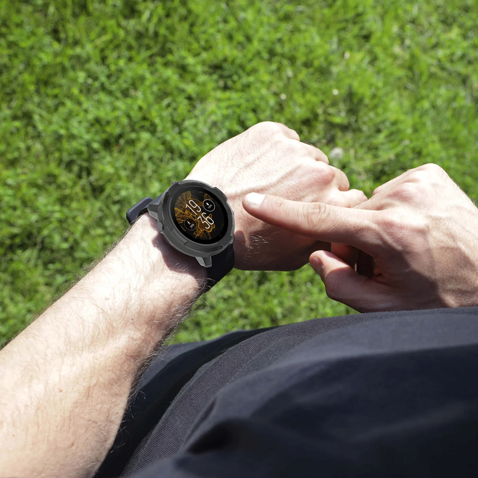 Чехол из ТПУ защитный чехол с защитой от царапин для смарт-часов Suunto7 Suunto 7 |