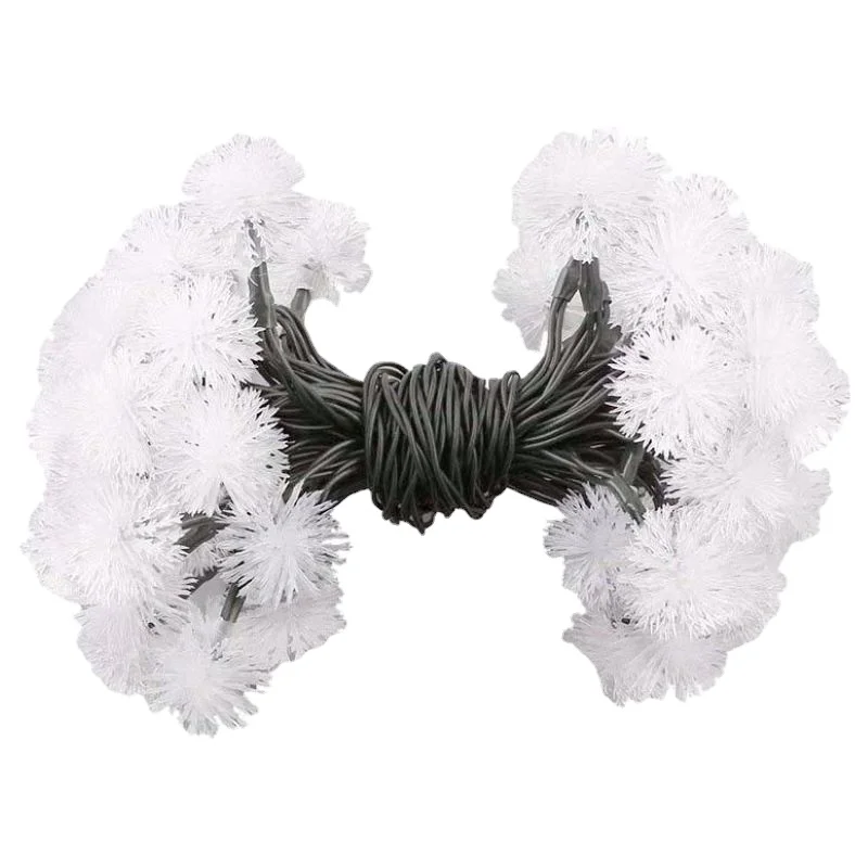 

Speciale Kerst Decoratie Guirlande Vakantie Lichten Harige Bal Paardebloem Led Fairy String Licht Voor Thuis Indoor Verlichting
