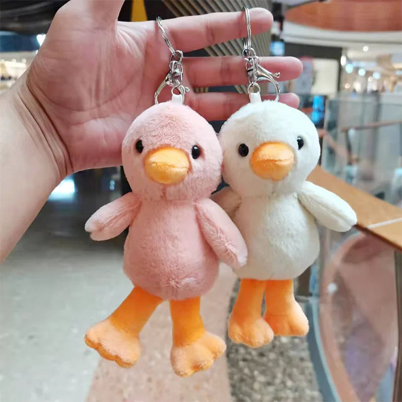 

Cute Stuffed Plush Chicken Toy Keychains Mini Kawaii Duck Keychain Plush Stuffed Doll Pendant Soft Plush Toys Bouquet Kids Gift