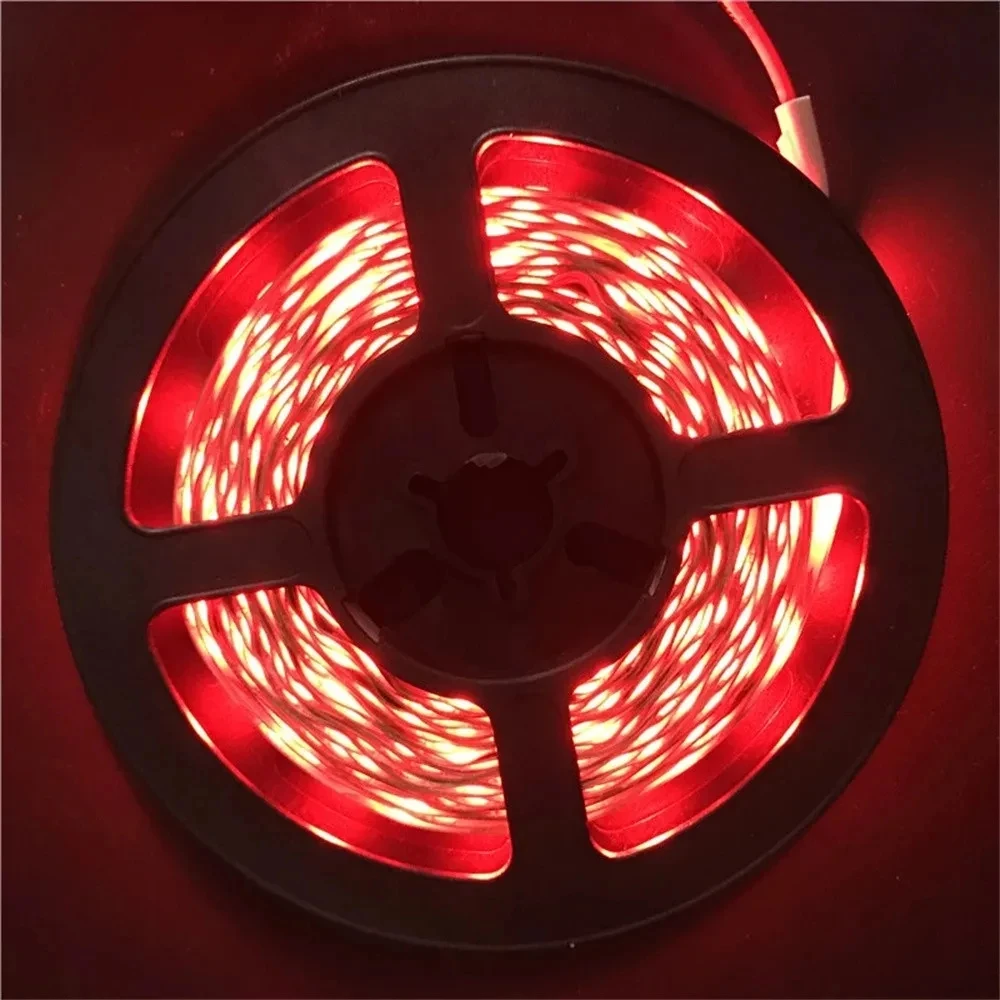Фото Светодиодная лента 12В 5М 300 светодиодов SMD 2835 RGB и однотонная, высококачественная гибкая светодиодная лента для домашнего декора №5