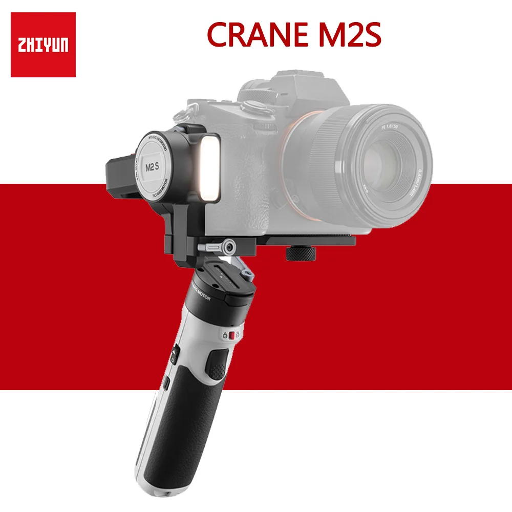 

ZHIYUN CRANE M2S Lightweight 3-Axis Stabilizer For Mirrorless Camera Portable Gimbal Handheld for Action Camera Smartphone