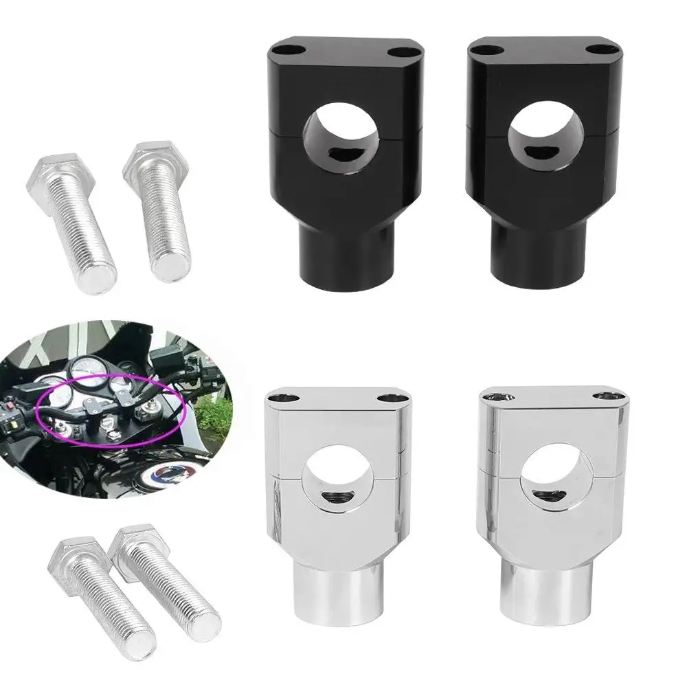 

1 Pair Motorcycle Handlebar Riser Clamp Handlebar Column Heighten Block Modified Accessories Universal 25mm