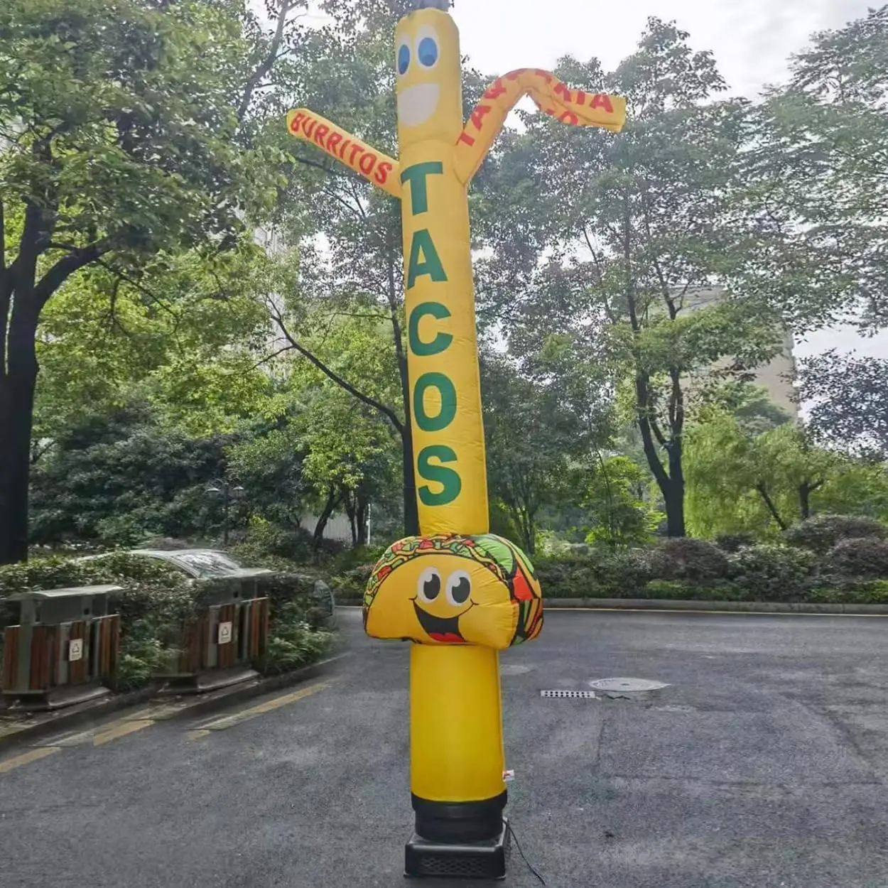 1 шт. 18 футов Tacos воздушный танцор надувная трубка для привлечения внимание Burritos