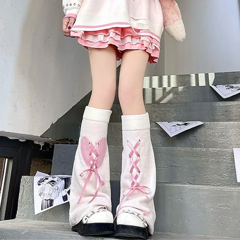 

Женская Студенческая подкульптурная одежда, однотонные бандажные банты, милые леггинсы