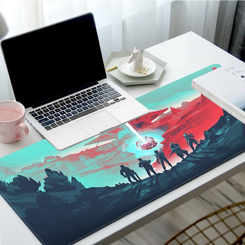 

Valorant 80x30cm XL Lockedge Table Mat Student Mousepad Gamer Computer Keyboard Pad Games Pad for Teen Girls Bedroom