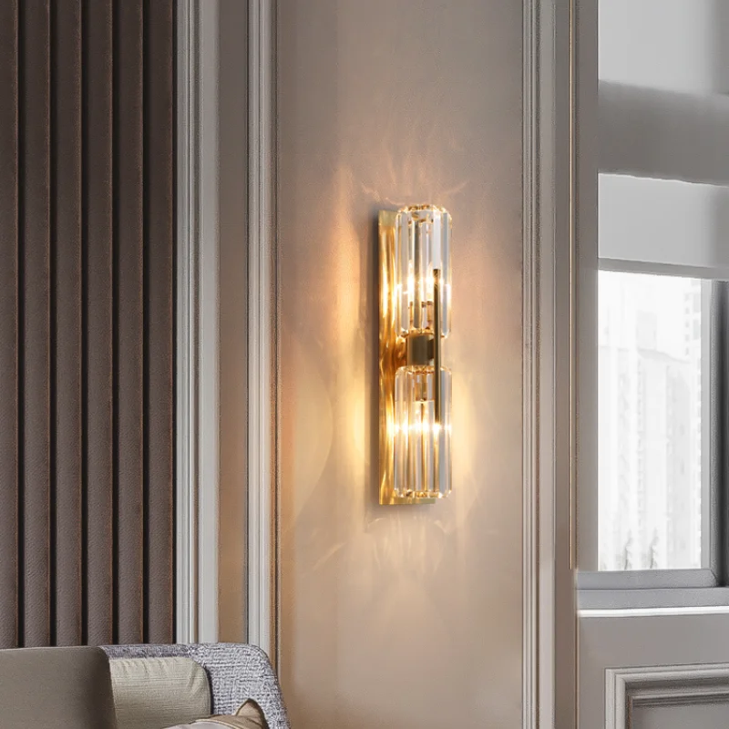 Роскошный хрустальный настенный светильник в стиле постмодерн европейском для