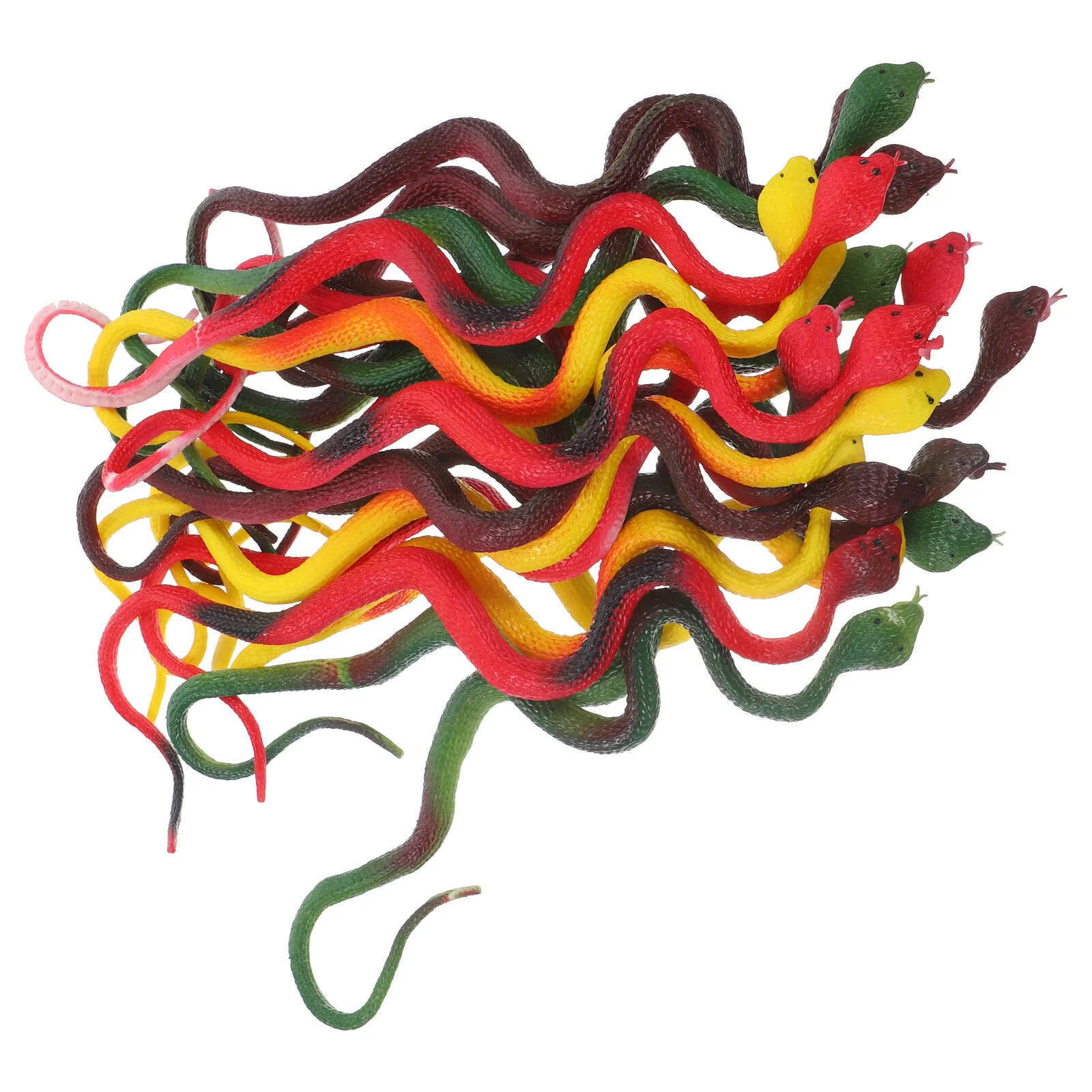 

20 Pcs Sculpture Snakes Small Decoration Props Prank Artificial Ornament Simulation Realistic Figurines Child