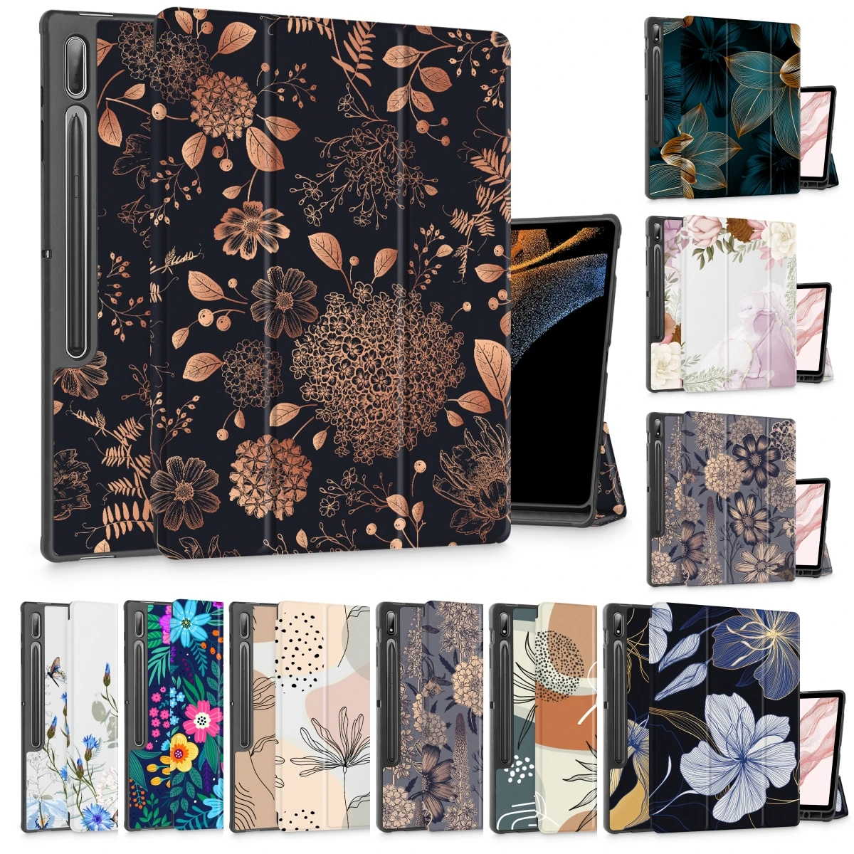 Чехол для планшета с тропическими листьями Samsung Galaxy Tab S9 Ultra 14 6 дюйма 2023 детской X916