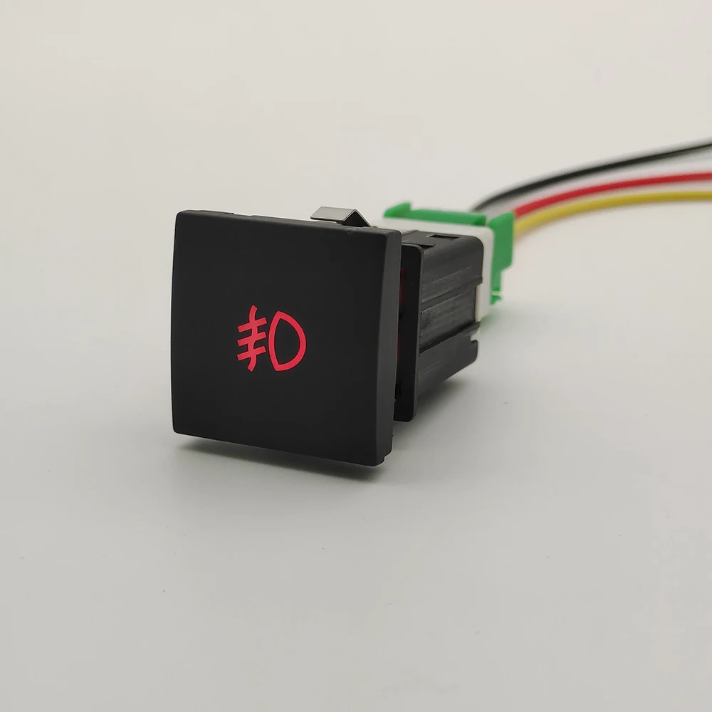 

1 шт. автомобильный красный светодиодный фонарь DRL задняя противотуманная фара передняя камера музыкальная кнопка переключения с проводом для VW Golf 6 MK6 Golf 5 Jetta 2006-2012