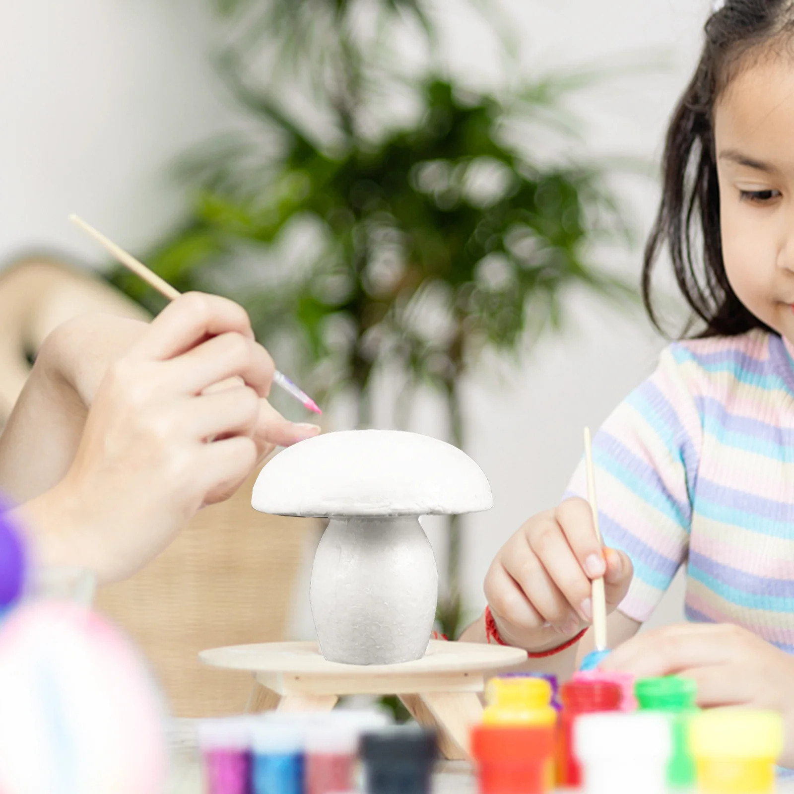 12 шт. пенопластовые грибы незавершенные модели неокрашенные детские игрушки