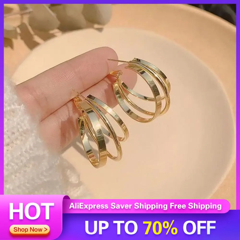 

Fashion Earrings Not Easy To Fade Electroplating Process Fashion Earlobe Decoration Metal Ear Buckle Earrings Vintage Earrings