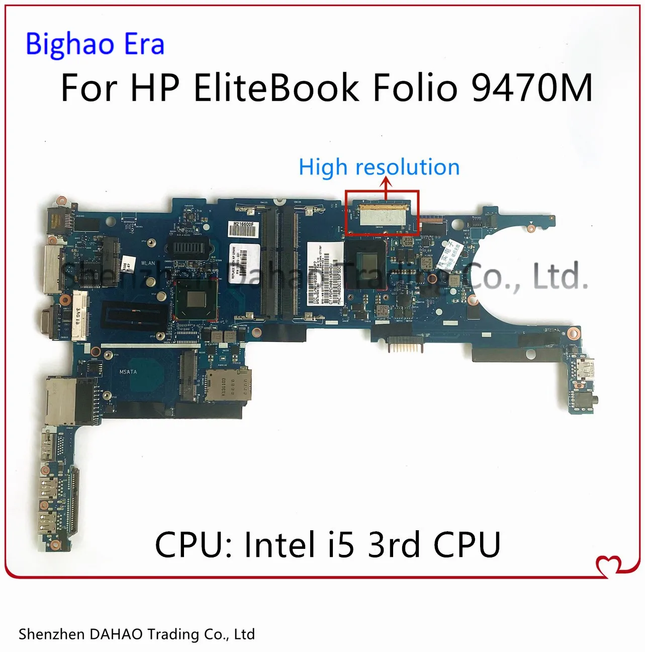 

Материнская плата для ноутбука HP EliteBook Folio 9470M с поддержкой процессора Intel i5 DDR3 (1920X1080) 100% рабочий 6050A2569401-MB-A02 A01