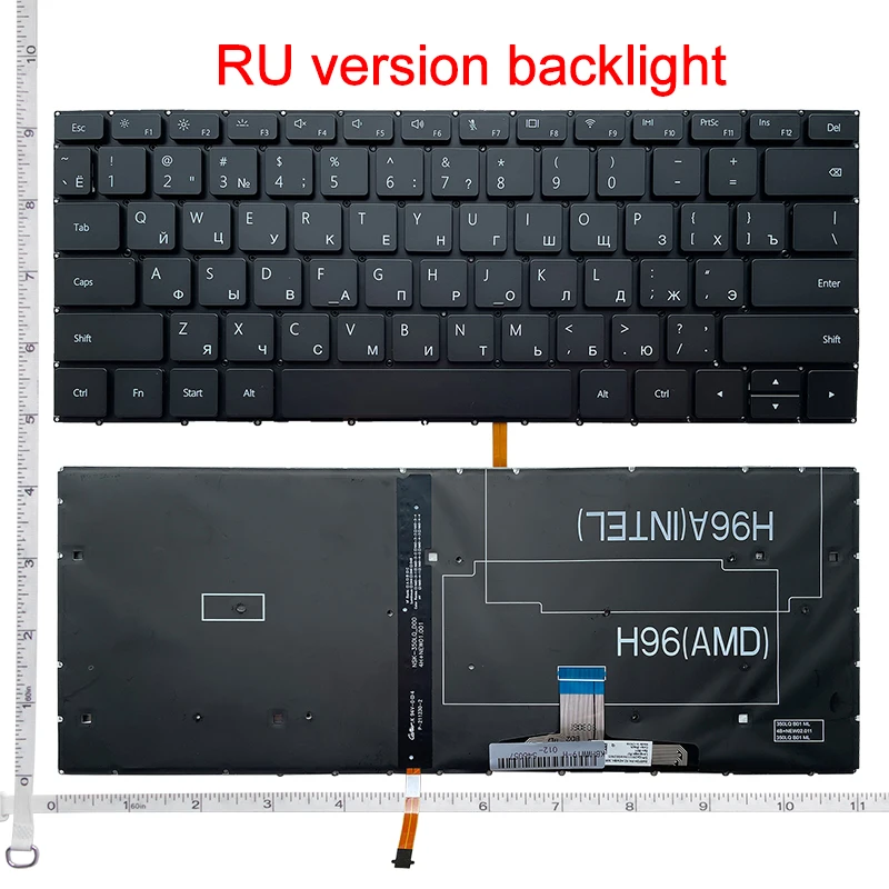 US клавиатура для ноутбука HUAWEI MateBook KPR WRT HNL-WFQ9 KPL R