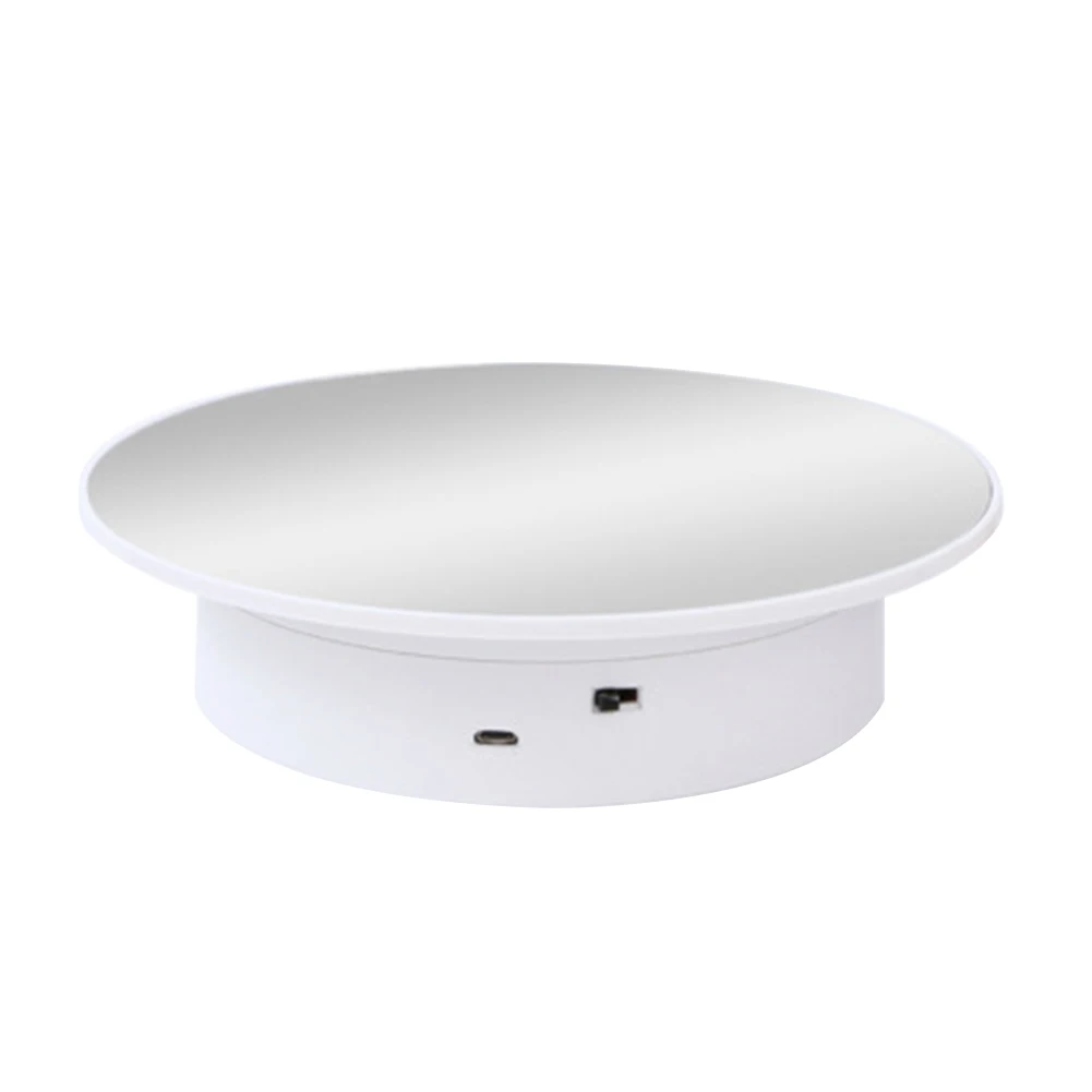 

Collectible Product Multifunction USB Rechargeable Model Hobby Rotating Display Stand ABS Electric Turntable For Jewelry Props