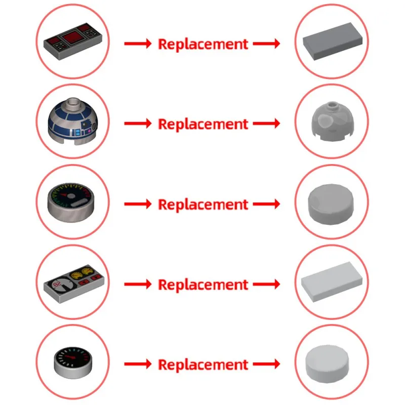 MOC Звездный фильм Космический корабль Ayy Gida's M52X Space Starfighter Высокотехнологичный