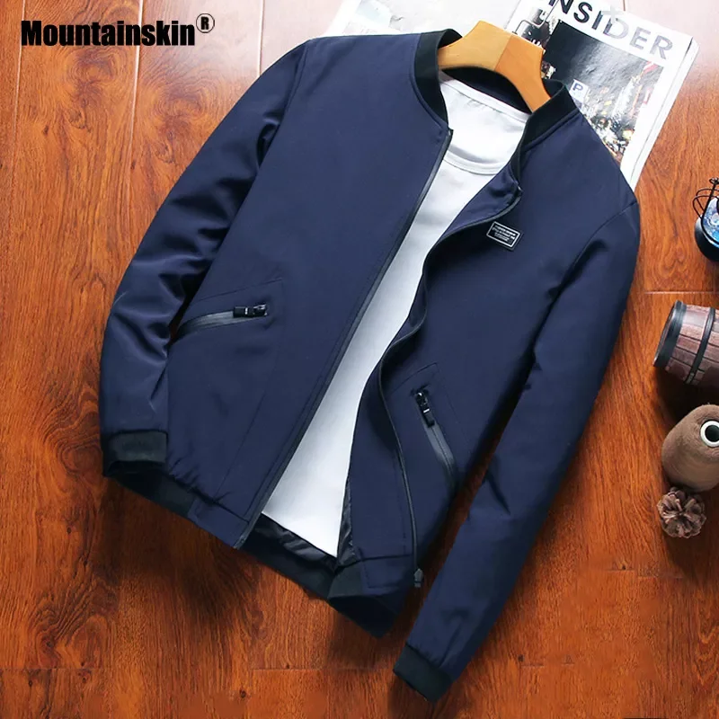 

NEW IN Men's Baseball Collar Jacket Men's Casual Autumn Coat Fashion Slim Fits Large Size M~8XL Brand Clothing SA755