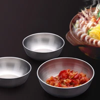 1510pcs stainless steel small dish seasoning sauce dish dip bowl side plate butter sushi plate vinegar dishe kitchen saucer