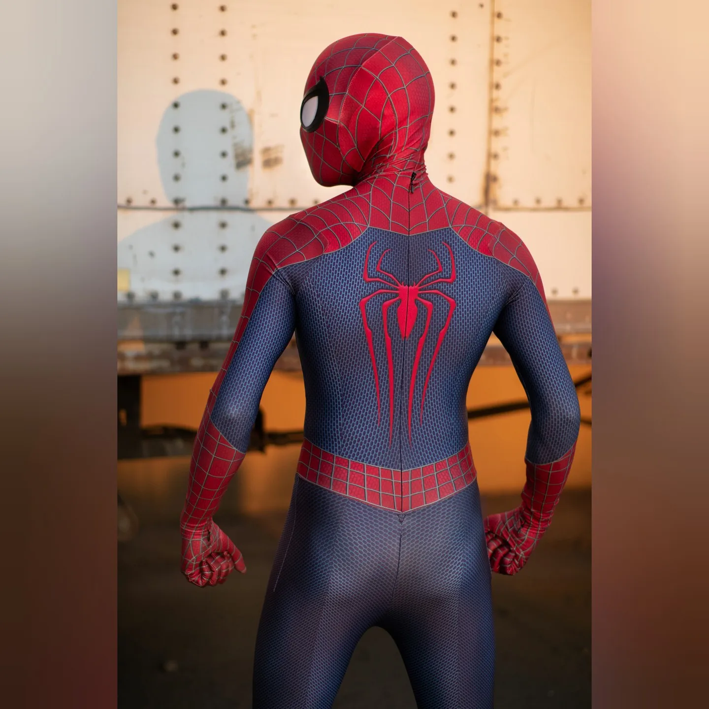 Фото Костюм для косплея Человека-паука TASM 2 для взрослых мужчин, супергеройский комбинезон с 3D-принтом, эластичный зентай, цельный боди для Хэллоуина, комик-конов и вечеринок №2