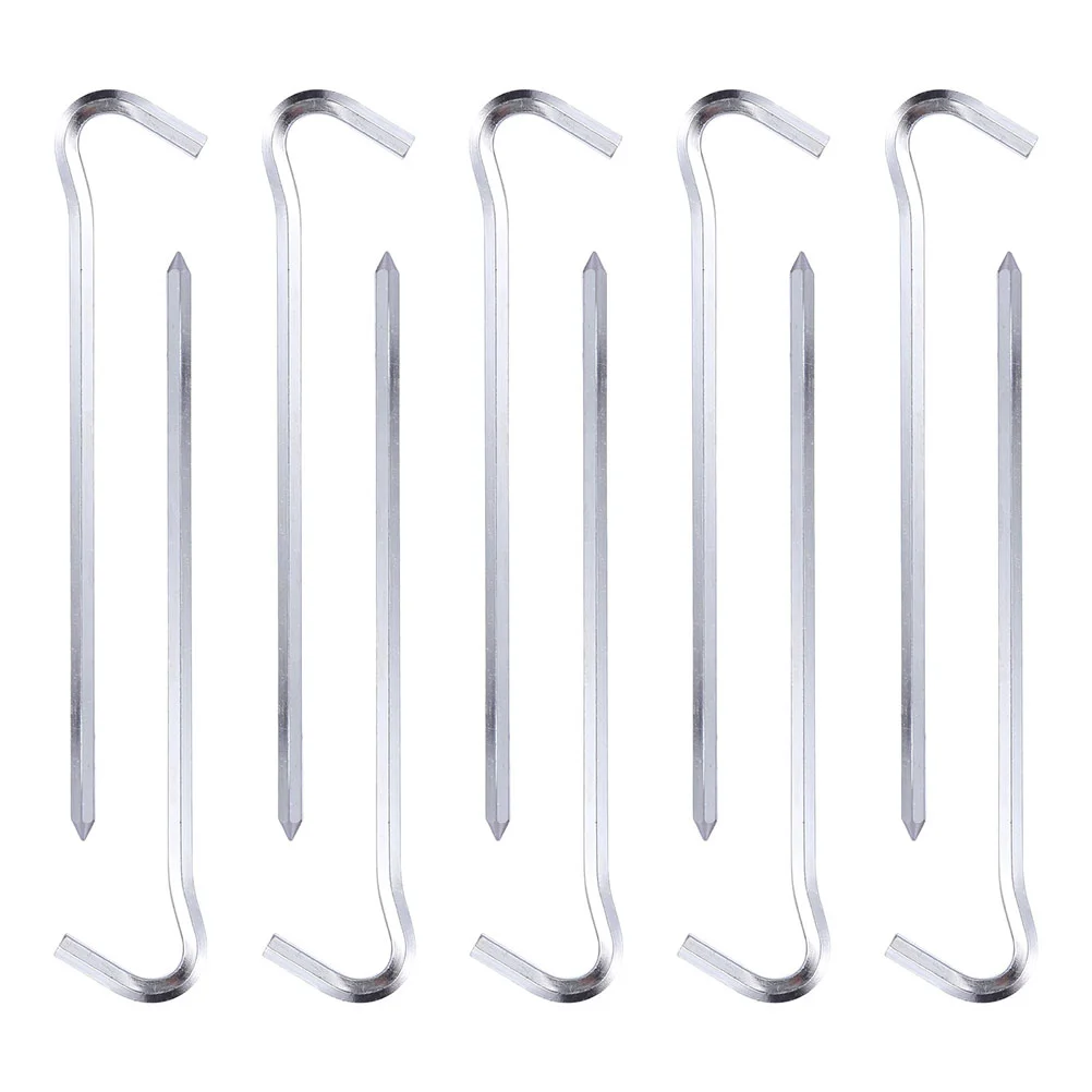 

Tent Stakes Pegs Stake Camping Metal Ground Sand Garden Steel Spikescanopy Anchors Nail Beach Hiking Tarp Duty Peg Heavy Rust