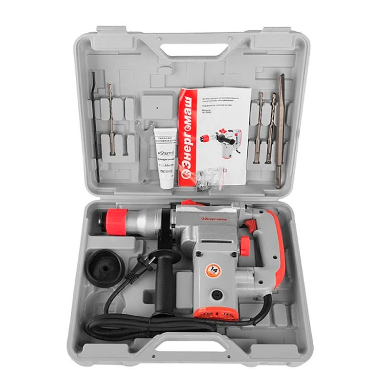 Перфоратор электрический Энергомаш ПЕ-25901 (Мощность 900 Вт число оборотов 0-800