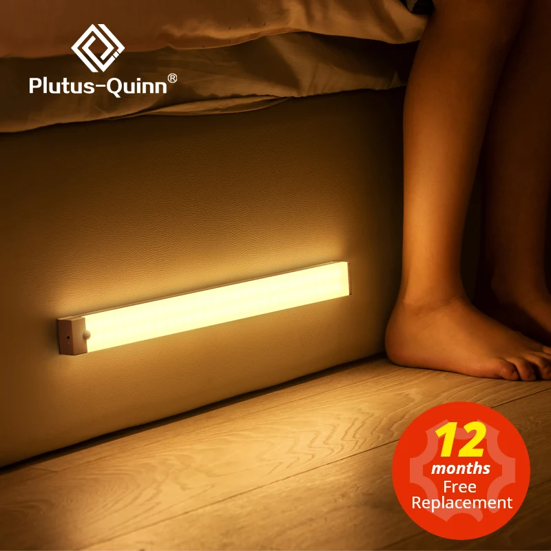 

Светодиодный ночник Plutus-Quinn, беспроводной настсветильник светильник с датчиком движения, зарядка через USB, для кухни, кабинета, коридора, спа...