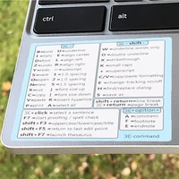 Наклейка на ноутбук со списком горячих клавиш. Для макосей тоже есть.#2