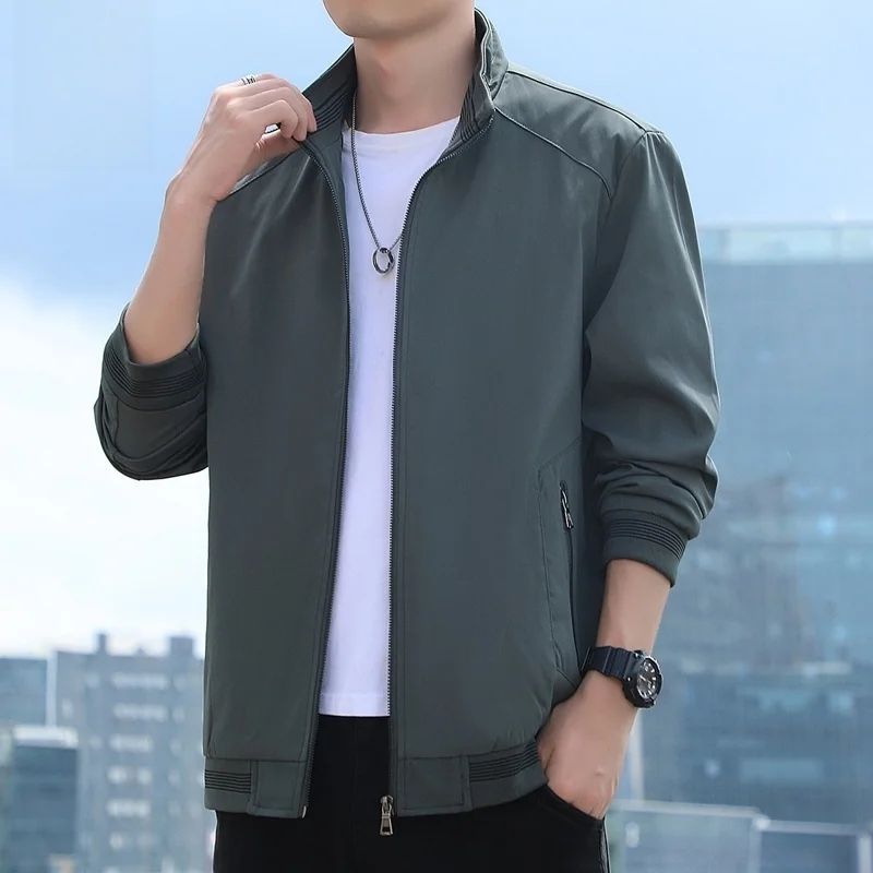 Мужская куртка Romon осенняя новая модная спортивная с воротником-стойкой