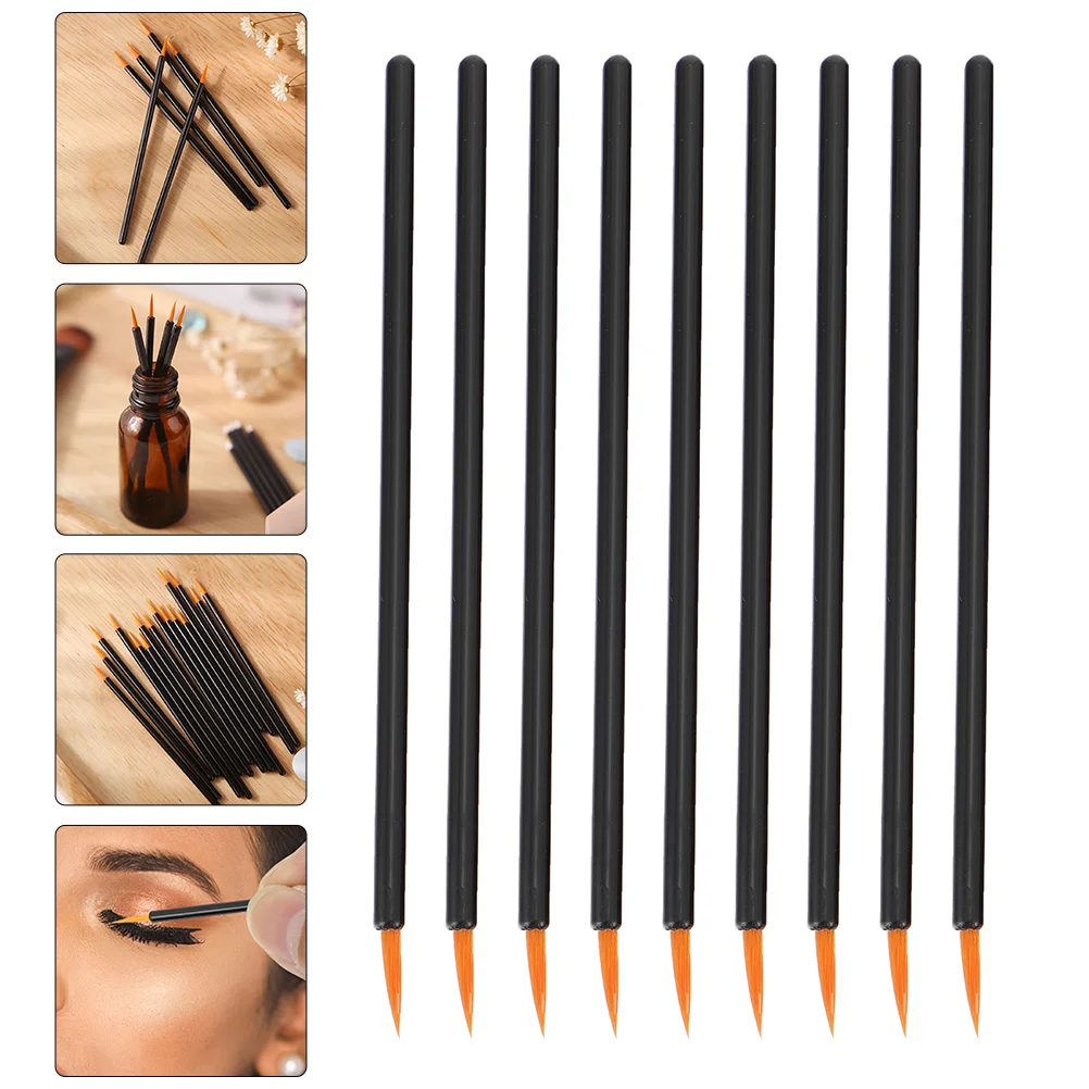 

100 Pcs Disposable Eyeliner Brush Makeup Durable Brushes Woman Girl Artificial Fiber Girls Applicator