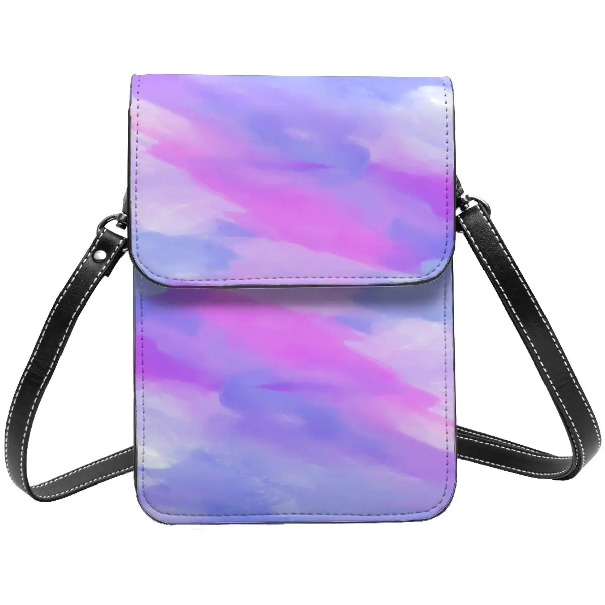 

Сумка на плечо с кисточкой, многоразовая абстрактная кожаная Фотосумка для шоппинга с акварельным рисунком, студенческие подарочные сумки