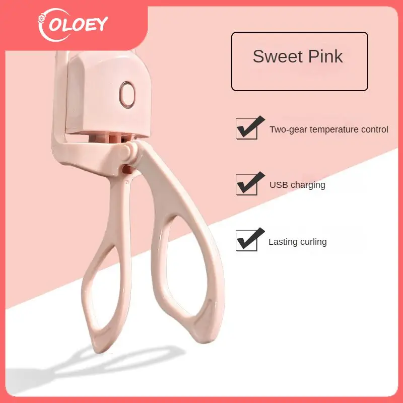 

Small And Portable Long Lasting Eyelash Curler Plastic/silicone Eyelash Curler Usb Charging Fit Eye Shape Roller 50g