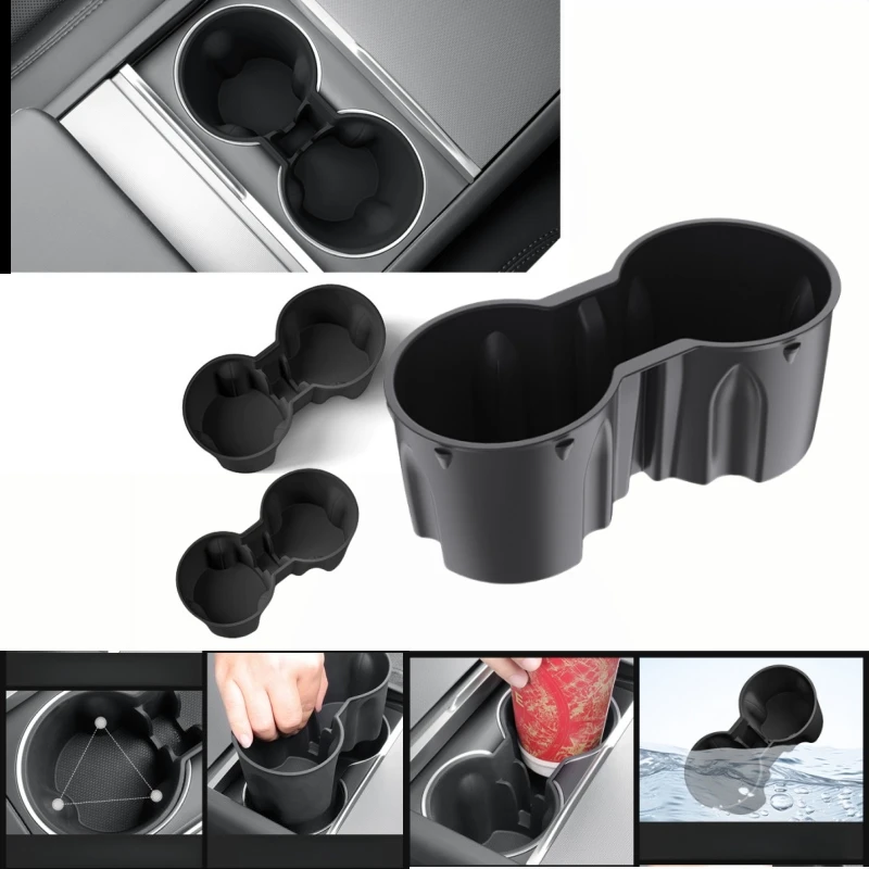 

Tesla Model 3 Tesla Model Y Внутренний держатель для чашки Центральная консоль Органайзер для бутылки с водой Аксессуары из Т...