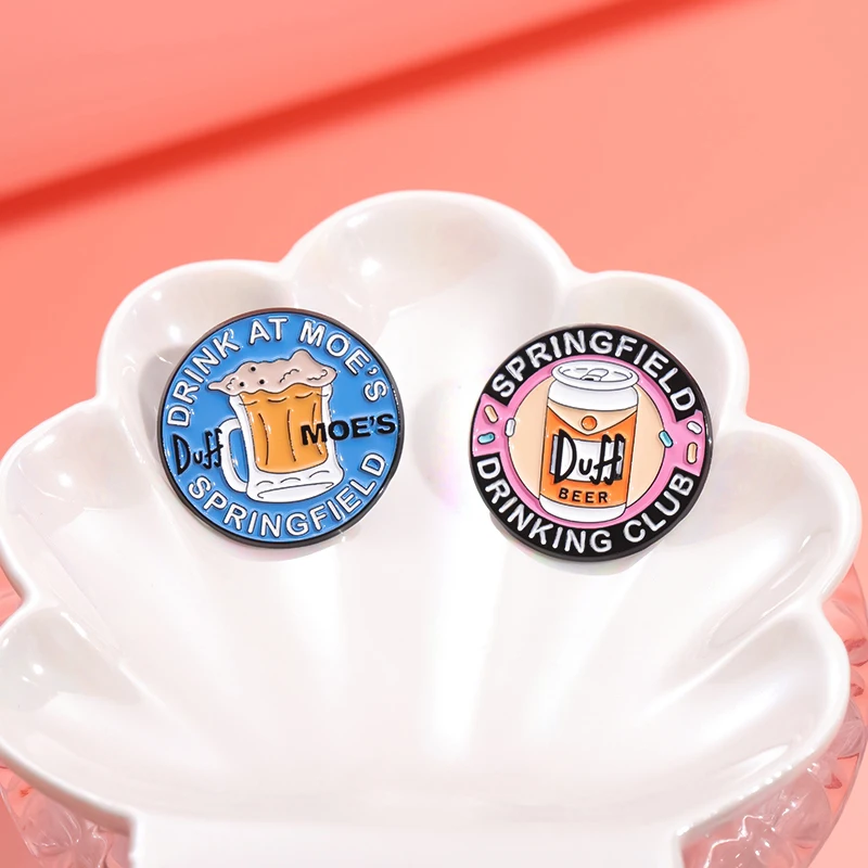 Напишите у Moe's Весна эмалевые булавки для клуба на поле креативные Броши с