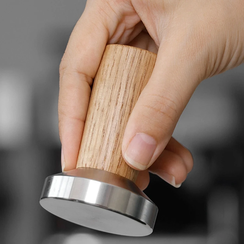 Темпер для кофе штамп эспрессо: темпер ручка из натурального дерева эспрессо