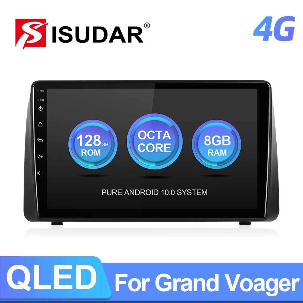 

Isudar Android 10 Auto Radio Multimedia for Chrysler Grand Voyager 5 2011 - 2015 for Dodge Grand Caravan 2008-2020 GPS Stereo 4G