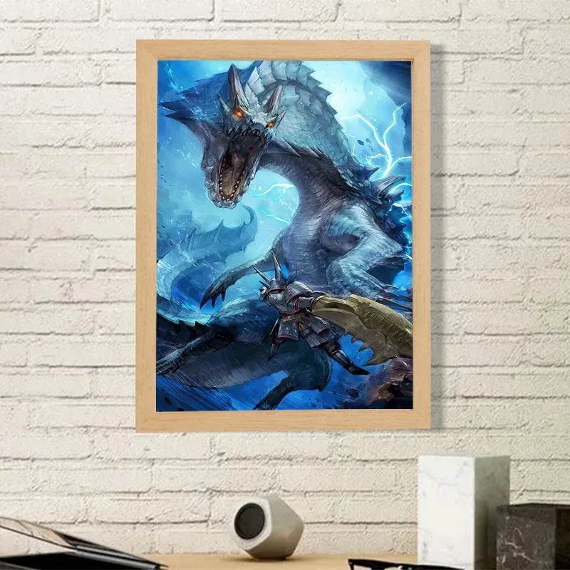 

Плакат Monster Hunter Rise-настенный Художественный Декоративный Холст С Принтом В Современном Стиле, Игровая Тема