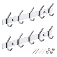 2pcs coat racks for wall stainless steel coat hooks heavy duty coat hooks wall mounted wall hanger wall hooks