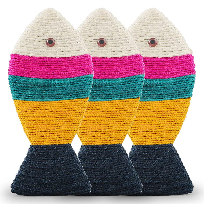 

Fish Shape Cat Scratching Board Cat Scratch Pad Cat Supplies Colorful Durable Pet Kitty Toy Indoor Funny Cat Scratcher Toy