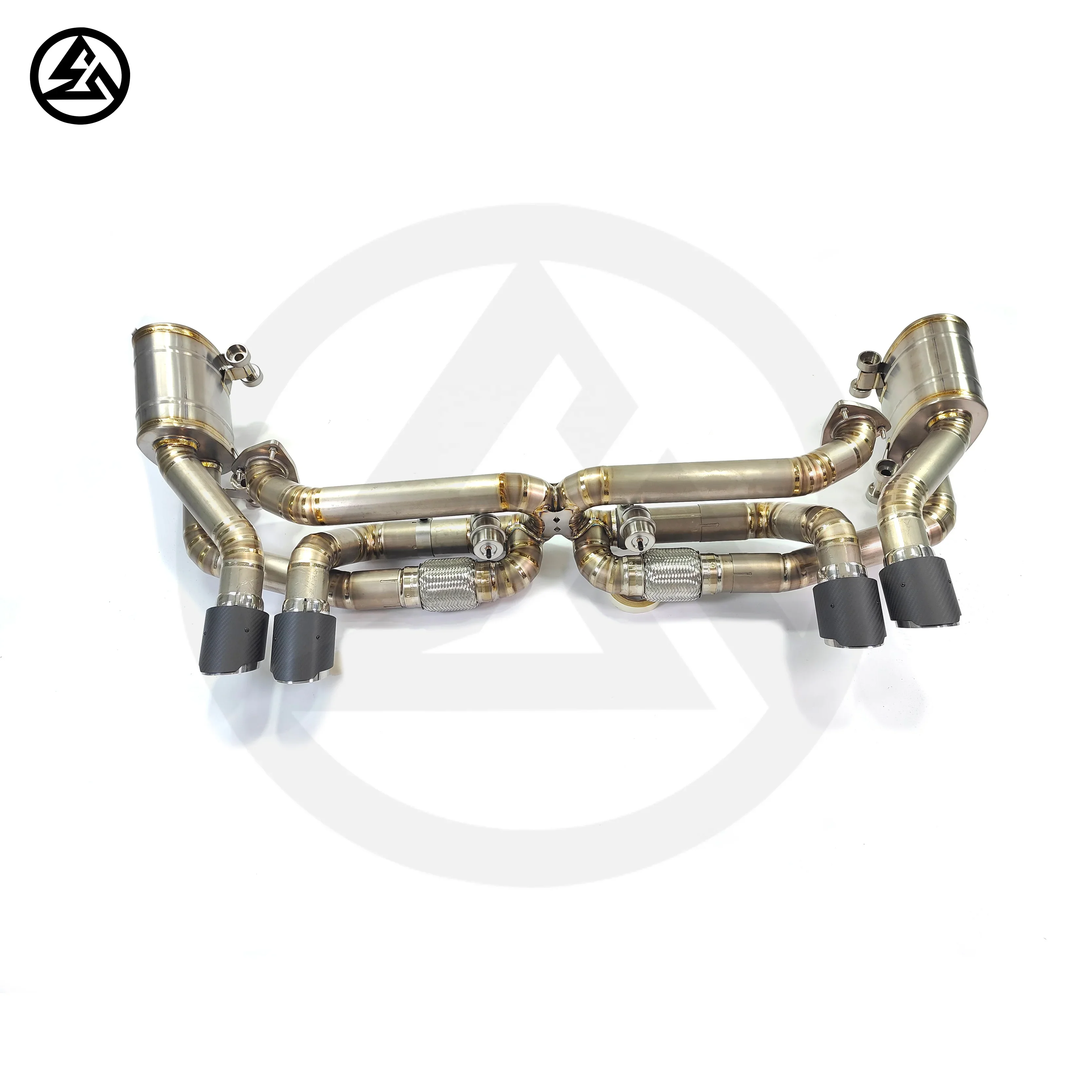 Выхлопная труба завода для 911 991 1 3 4 8 2012-2015 титановая система глушитель