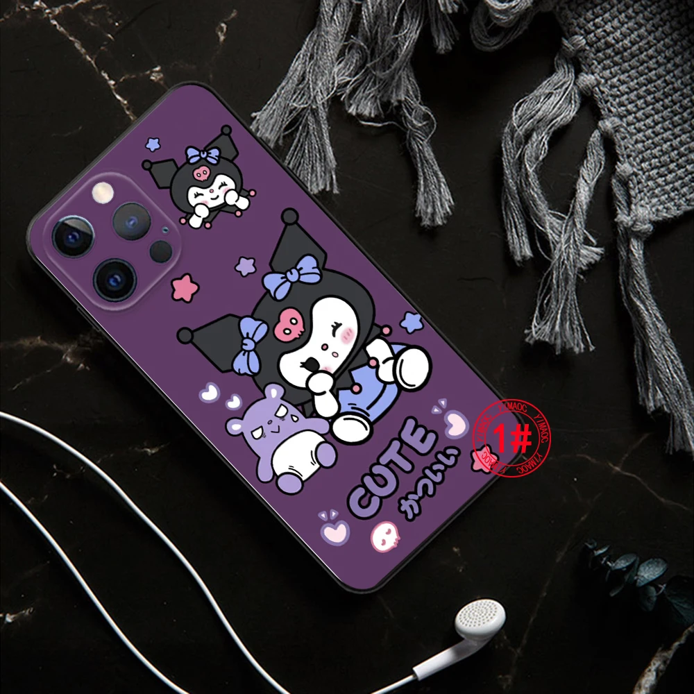 LP68 Kuromi милый мультяшный мягкий чехол для Redmi Note 11 11S 10 10T Pro Max 10S 9T 9 9S 8 8T 7 Xiaomi Mi 11I 12 12X