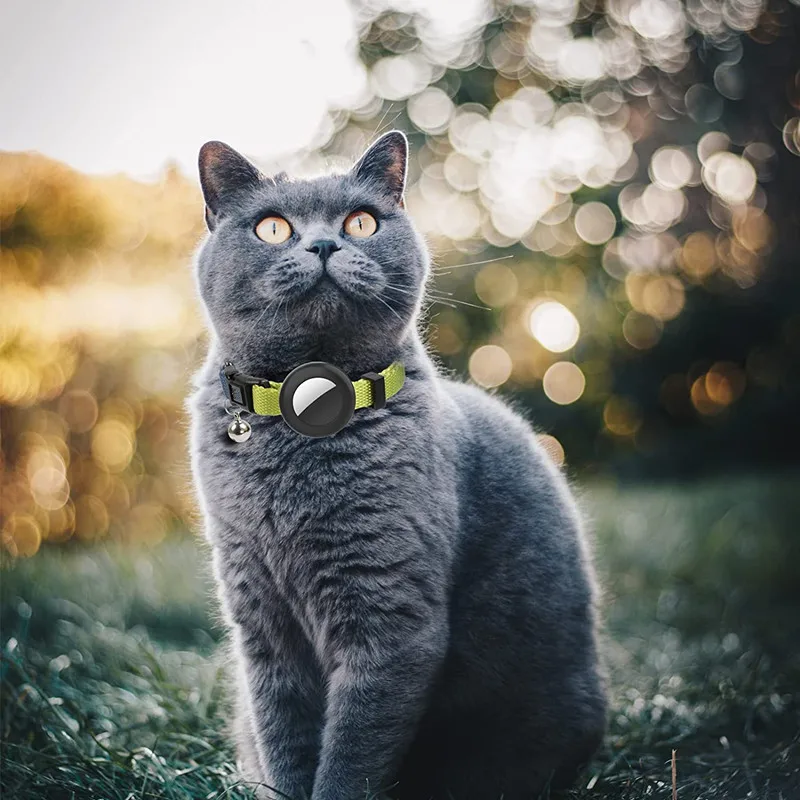 

Airtag Nylon Cat Collars Adjustable Puppy Kitten Necklace Cats Dogs Rabbit Collars for Gatos Accesorios Collier Chat Pet Items