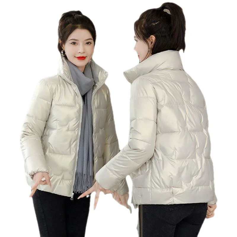 2022 New Warm Down Jacket Women Winter Short Jacket Cotton Coat Stand Collar Korean Female Parkas Basic Coat