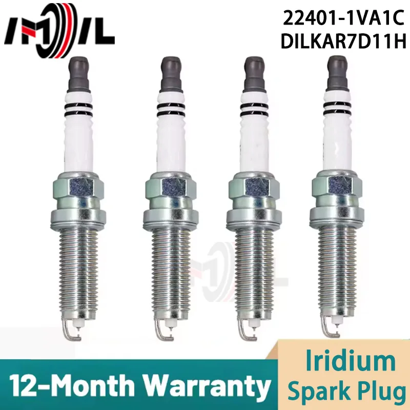 Фото Иридиевая свеча зажигания DILKAR7D11H 90565 6643 для NISSAN Teana Qashqai X-Trail RENAULT Koleos OEM 22401-1VA1C FXE20HR11 №1