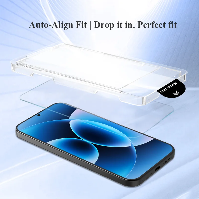 Фото Защитная пленка из закаленного стекла Lereach для Xiaomi 17 Pro Max/17 Pro/17 с пылезащитной коробкой для позиционирования, автоматическим определением освещения, HD Clear №3
