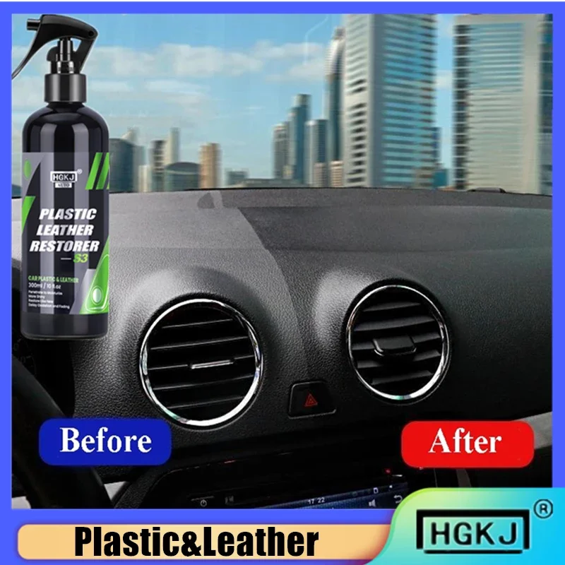 

50ml Plastic Renovator Car Interior Cleaner Coating Plastic Restorer Leather Repair Spray Polishing Wax Car Detailing HGKJ S3