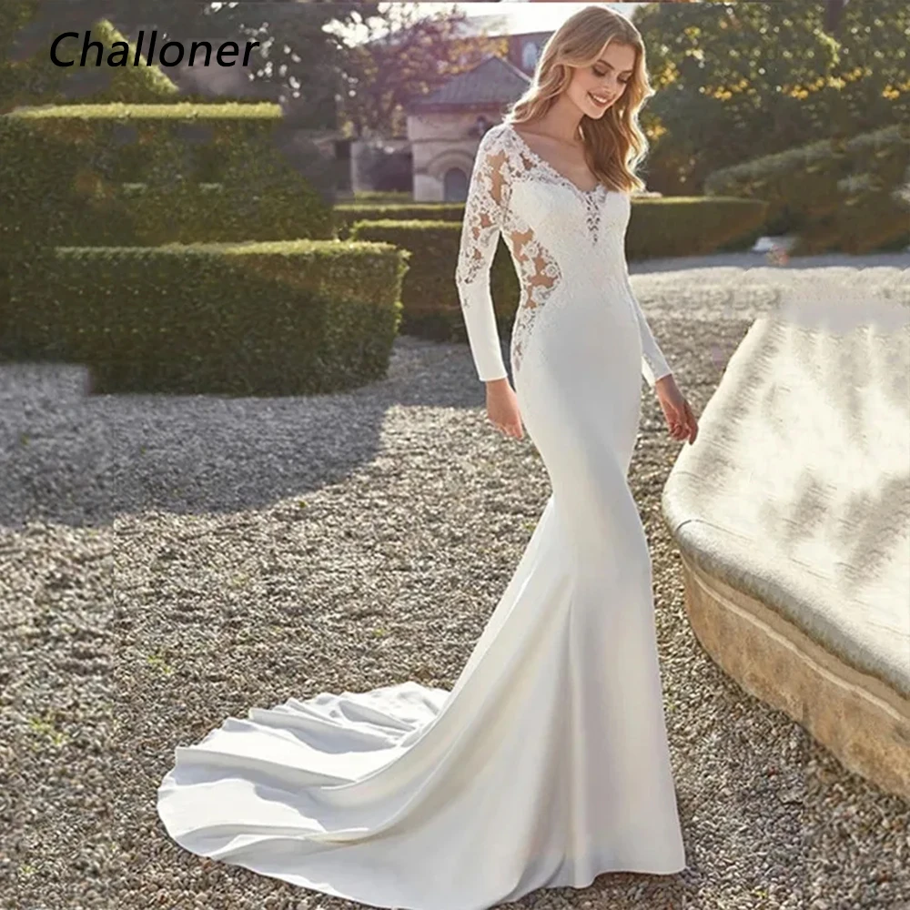 

Женское свадебное платье It's yiiya, белое кружевное платье с V-образным вырезом и пуговицами на спине на лето 2019