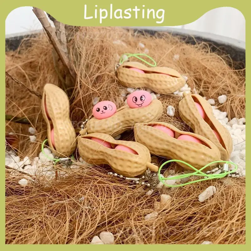 

Fidget Toys Decompression Peanut Toys Squishy Squeeze Beans Edamame Keychain Cute Stress Releiver Adult Kids Toys Fidget Toys