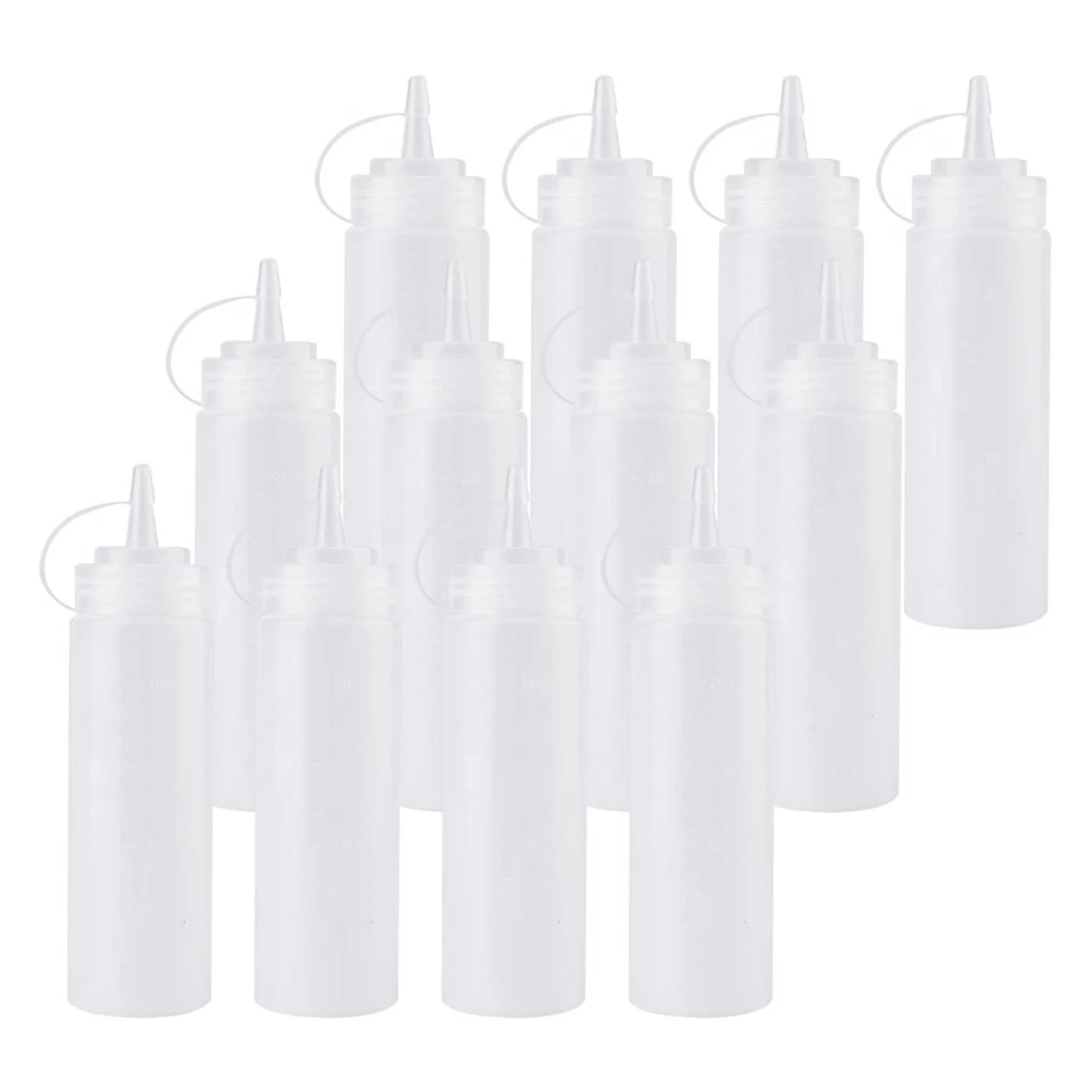 With Twist On Cap Lids For Sauce Ketchup Bbq Dressing Paint