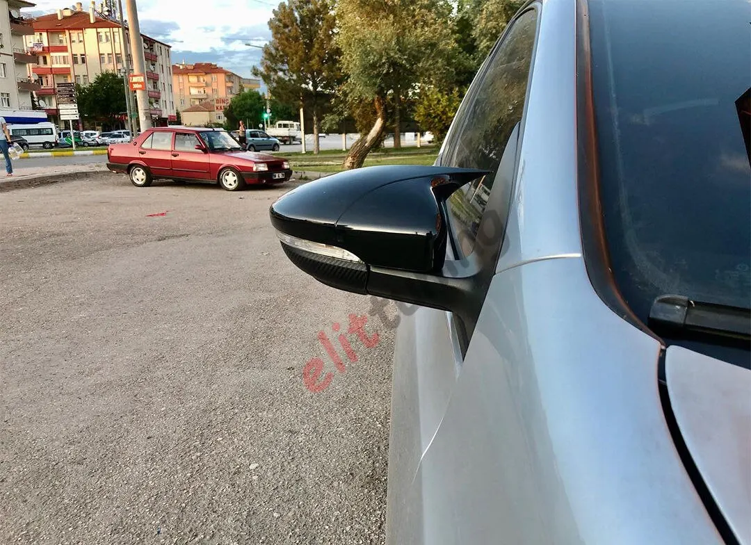 Чехол для зеркала автомобиля задняя крышка Golf 6 2008 2012 черный из АБС пластика