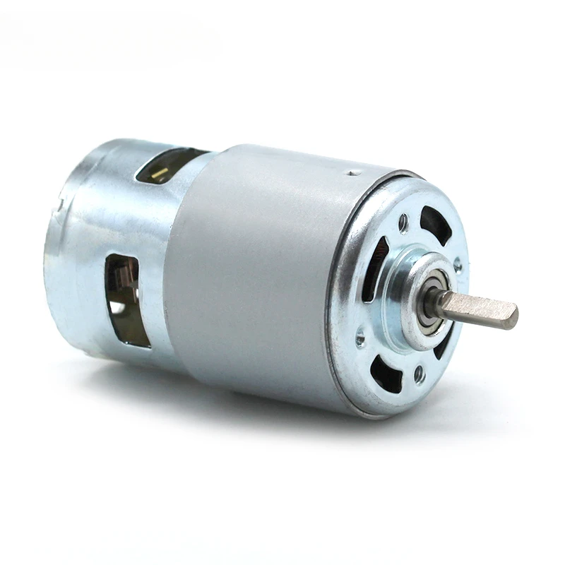 Двигатель 775 двигатель постоянного тока с D-образным валом высокая скорость и